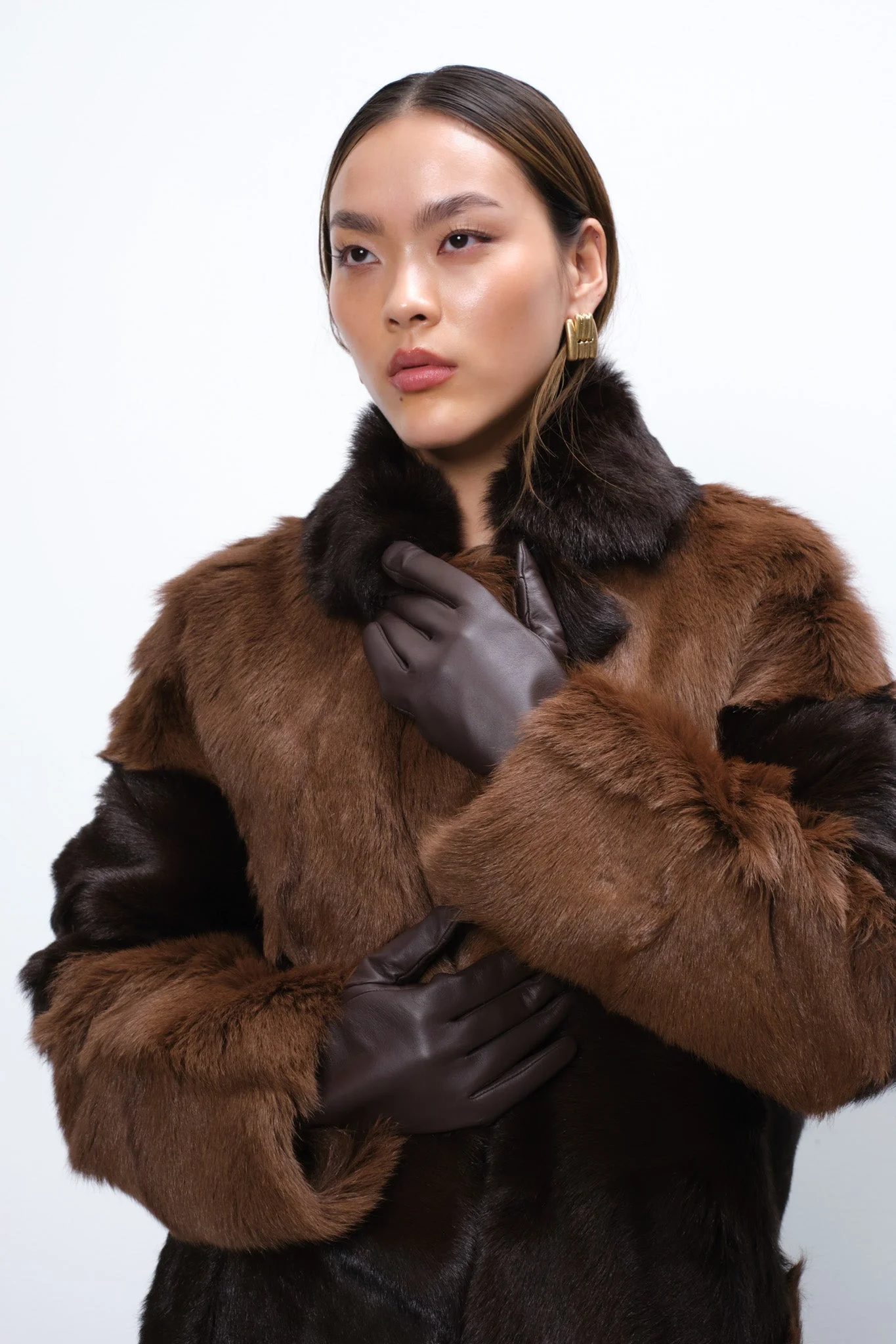 Glove Simonia Dark brown - Image 3