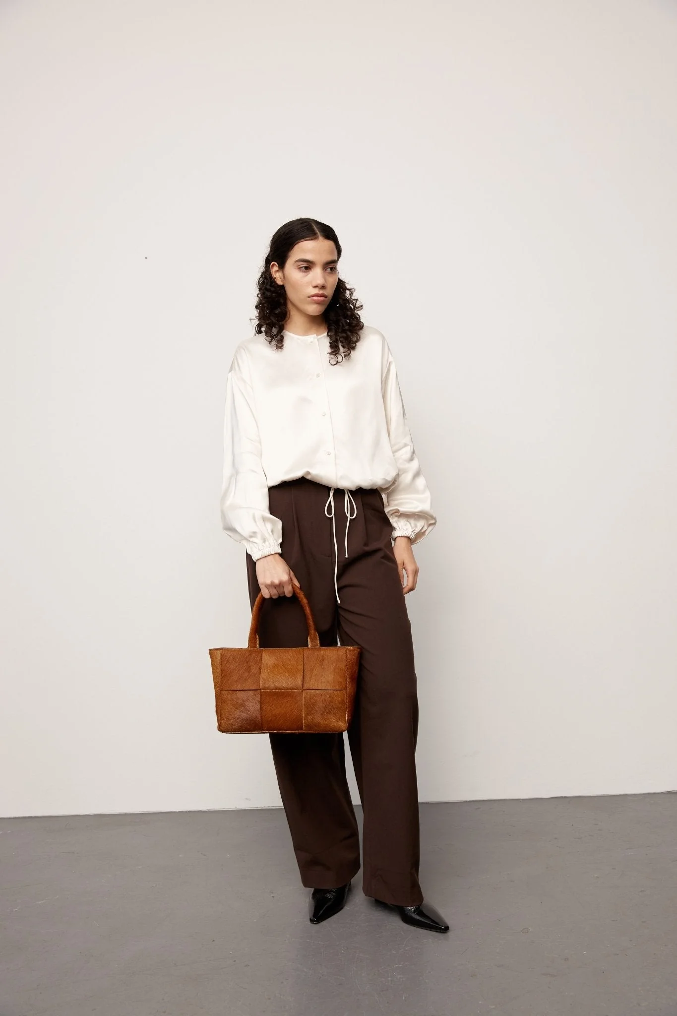 Molino braided handbag Harper Caramel - Image 8