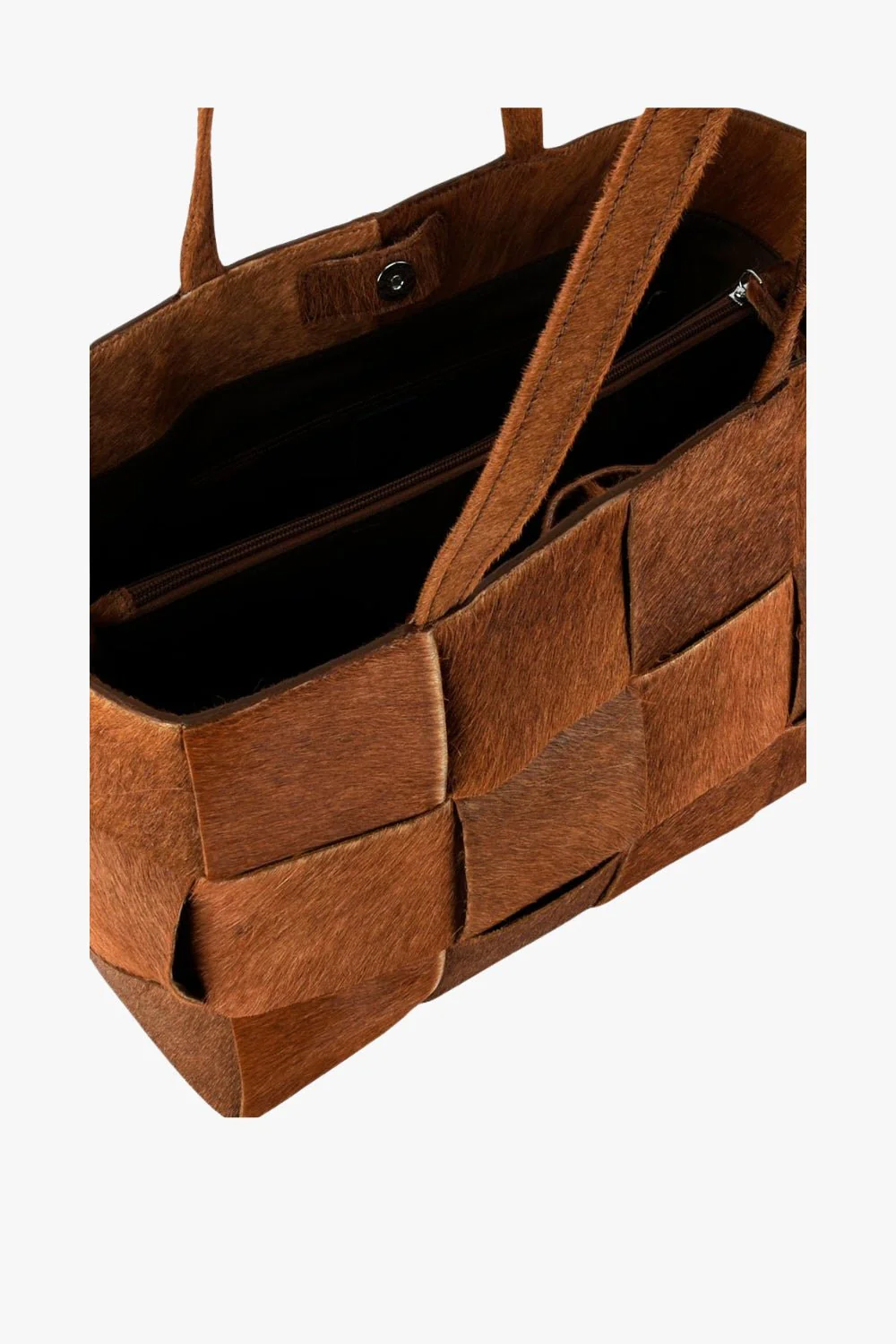 Molino braided handbag Olympia Caramel - Image 6