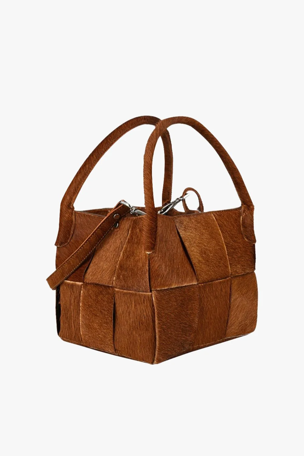 Molino braided shoulder bag Fleur Caramel - Image 5