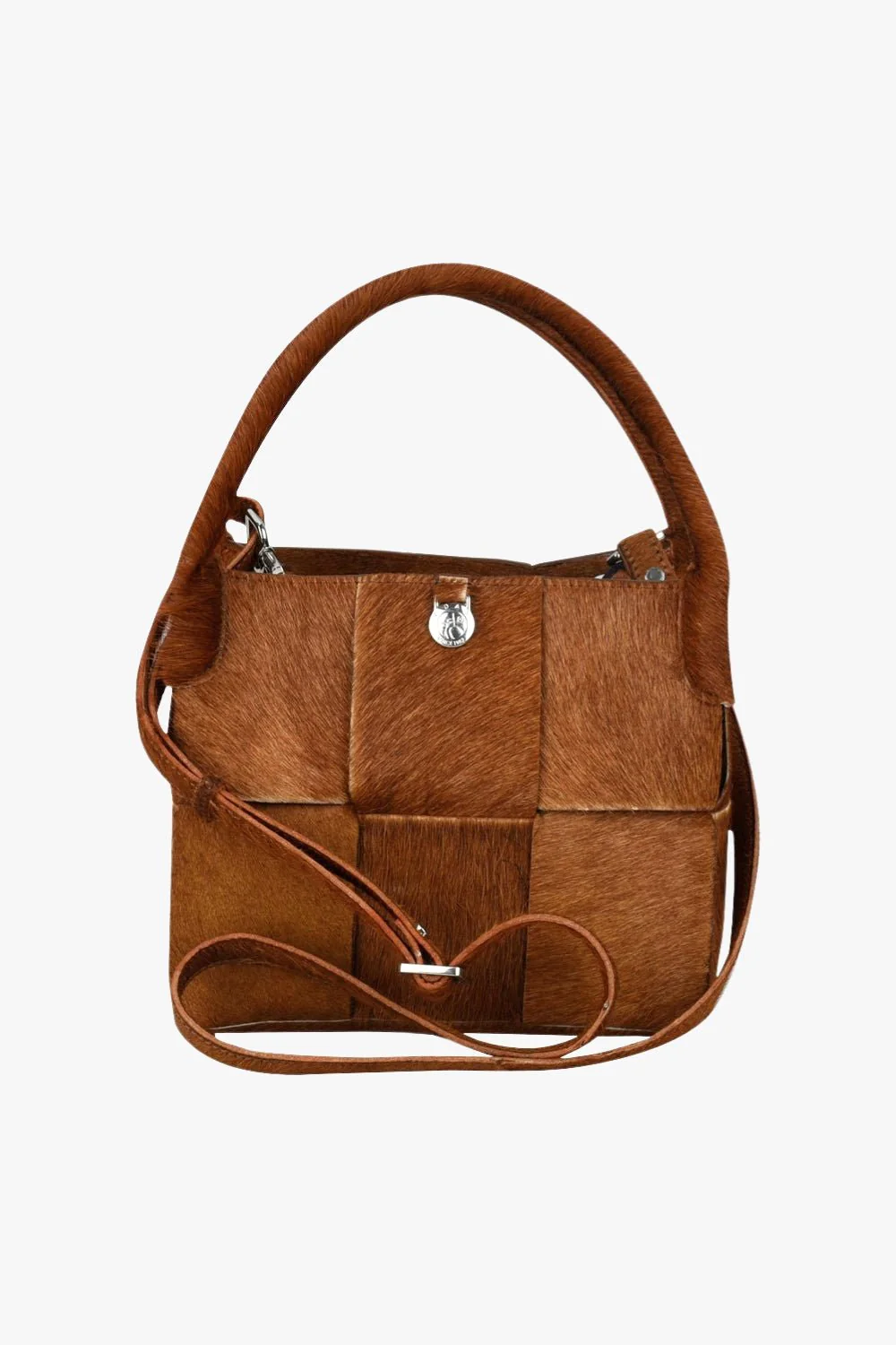 Molino braided shoulder bag Fleur Caramel - Image 7
