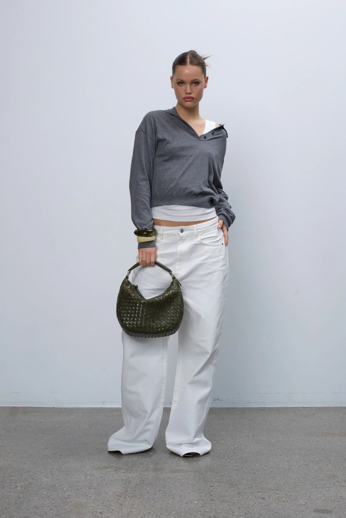 Salerno shoulder bag Marlin Olive - Image 4