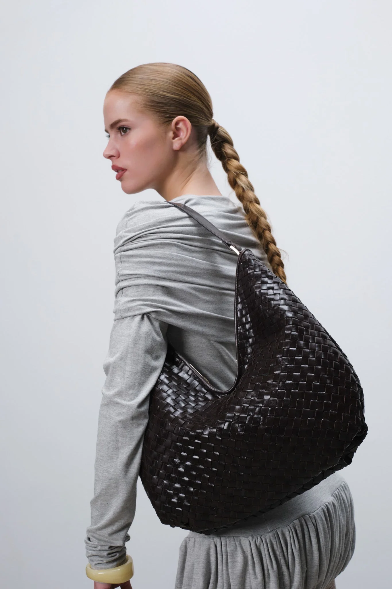 Salerno shoulder bag Mindy Dark brown - Image 8